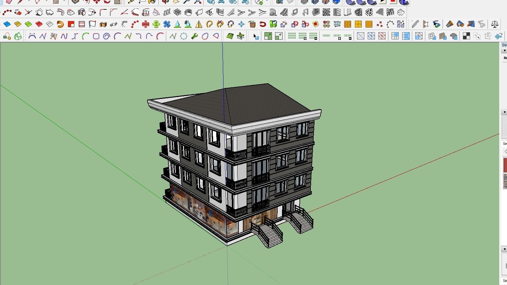 HOUSE 13 Low-poly 3D model_1