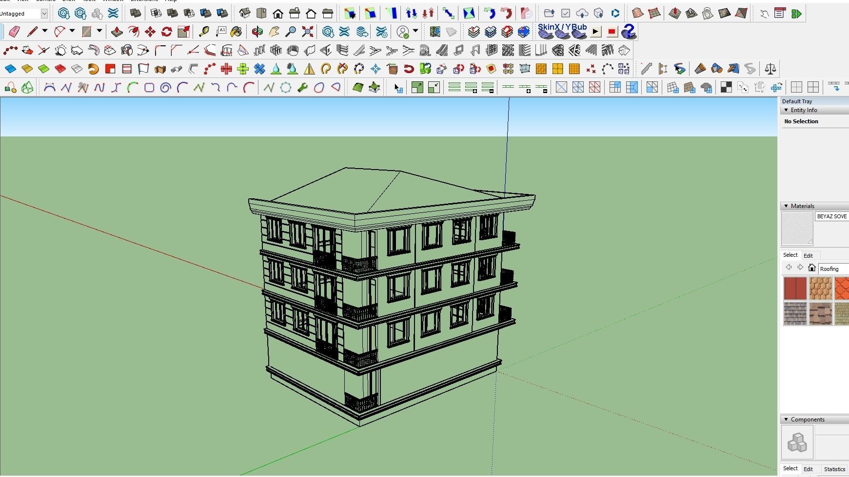 HOUSE 13 Low-poly 3D model_5