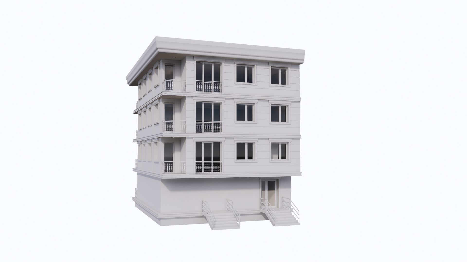 HOUSE 13 Low-poly 3D model_42