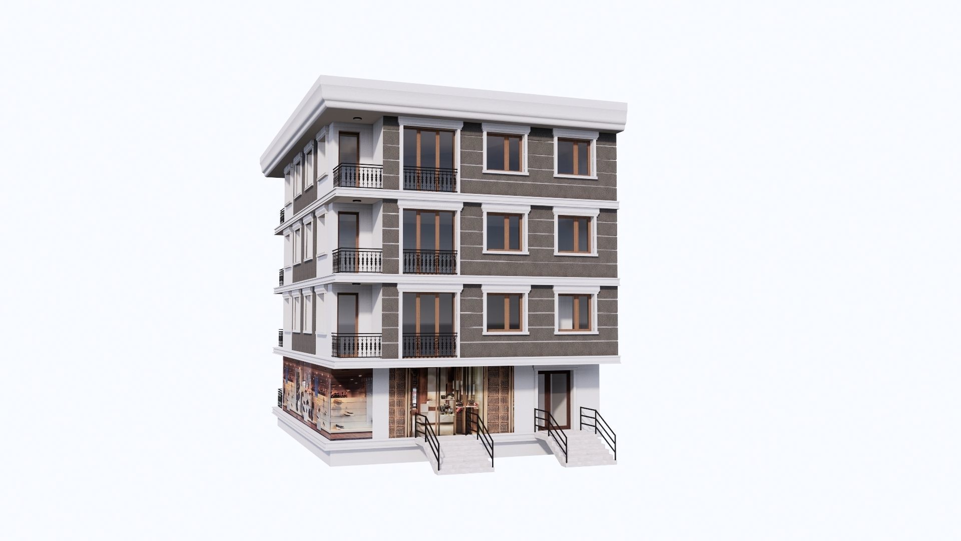 HOUSE 13 Low-poly 3D model_24