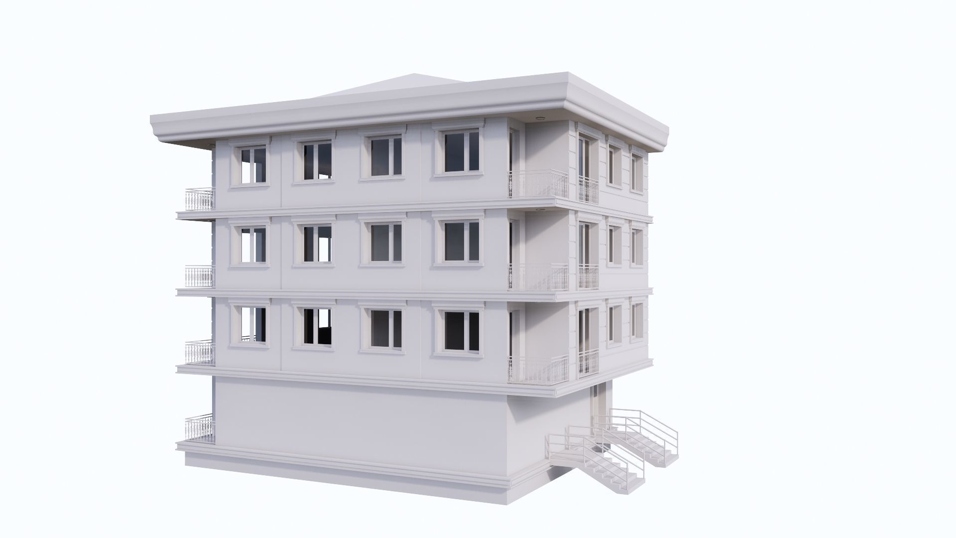 HOUSE 13 Low-poly 3D model_45