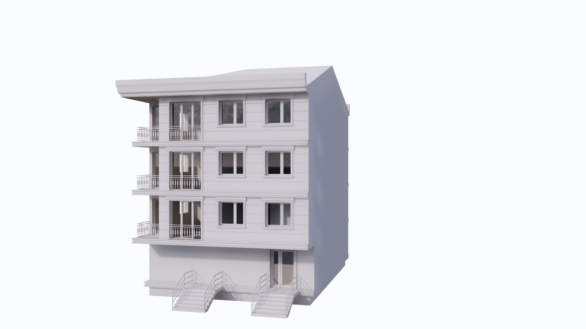 HOUSE 13 Low-poly 3D model_44