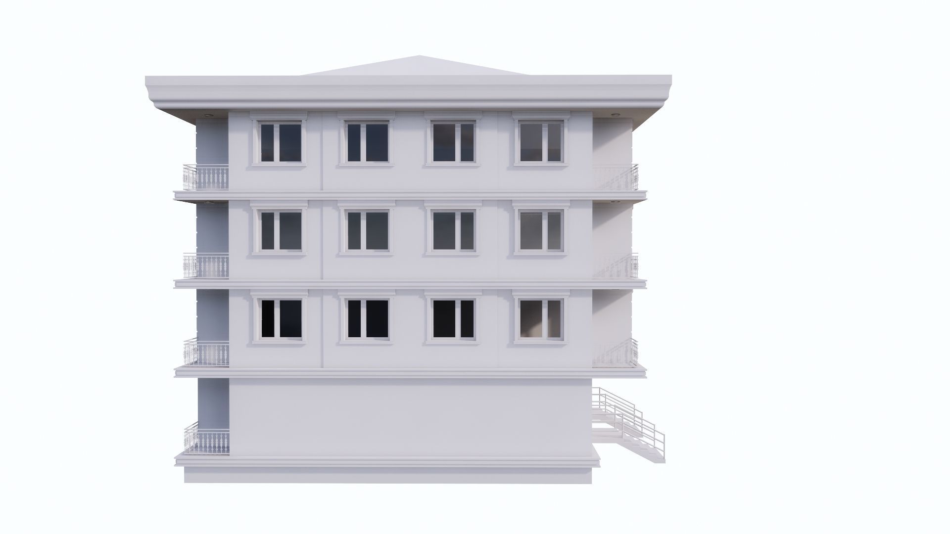 HOUSE 13 Low-poly 3D model_47