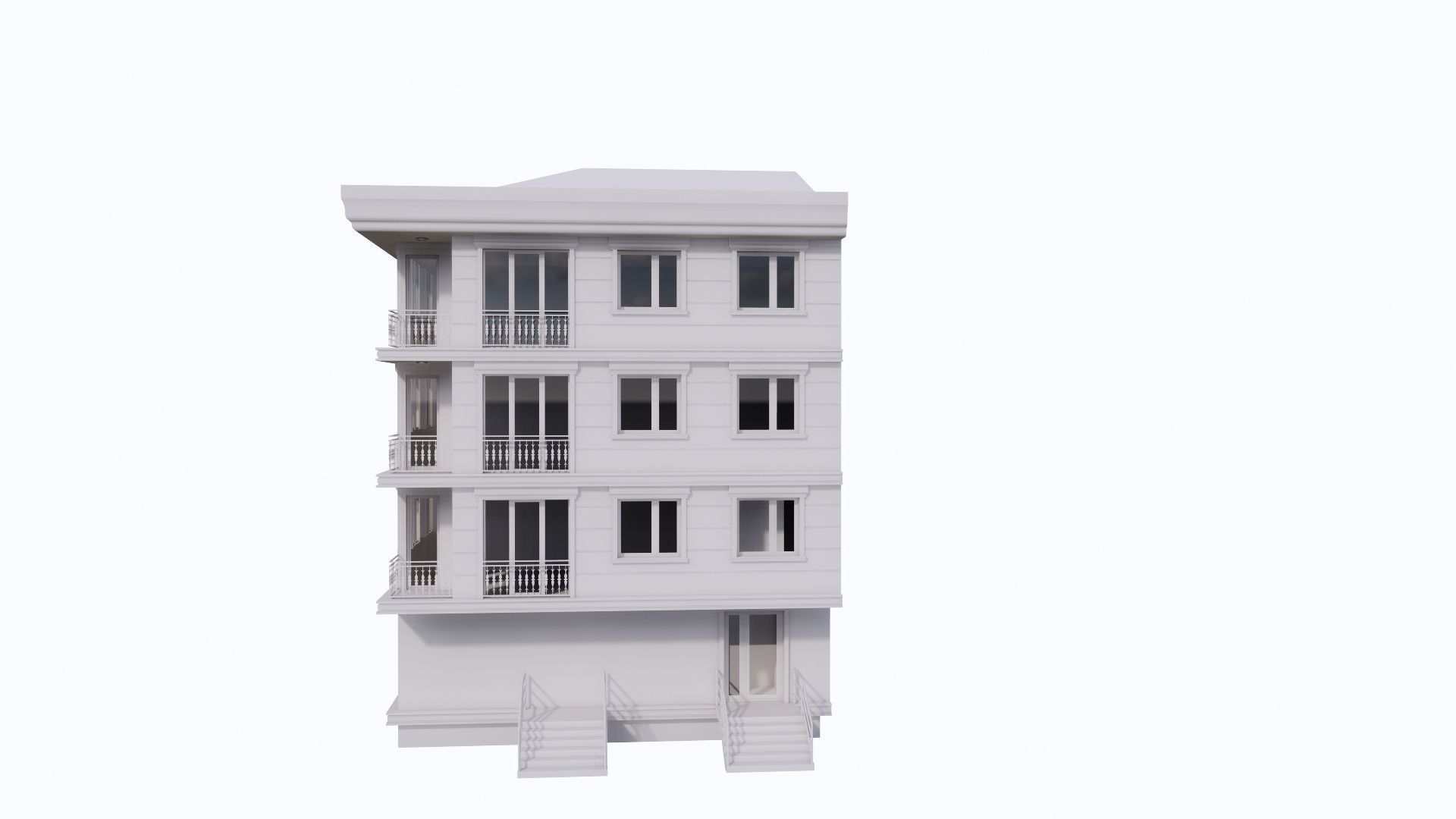 HOUSE 13 Low-poly 3D model_43