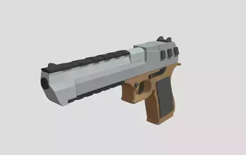 Low-Poly Deagle gun