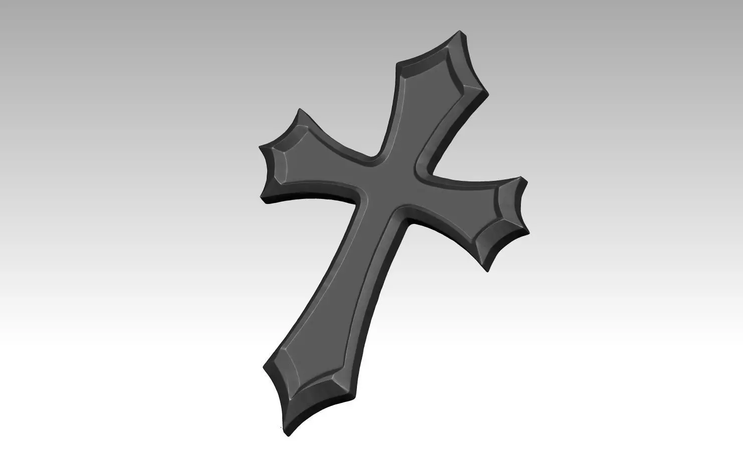 printable Cross  3D print model_0