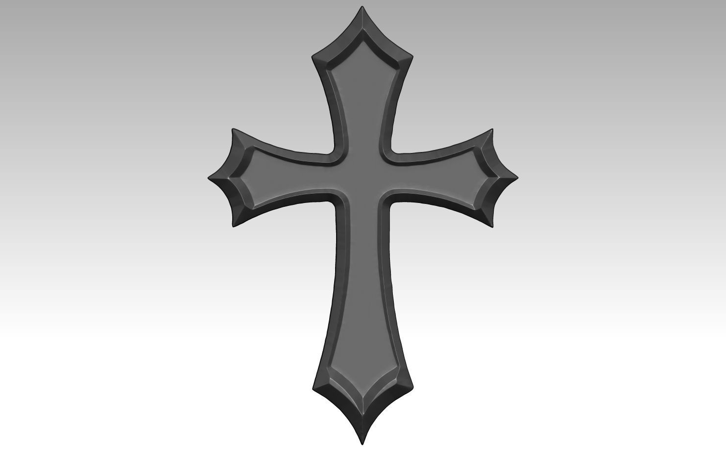 printable Cross  3D print model_1