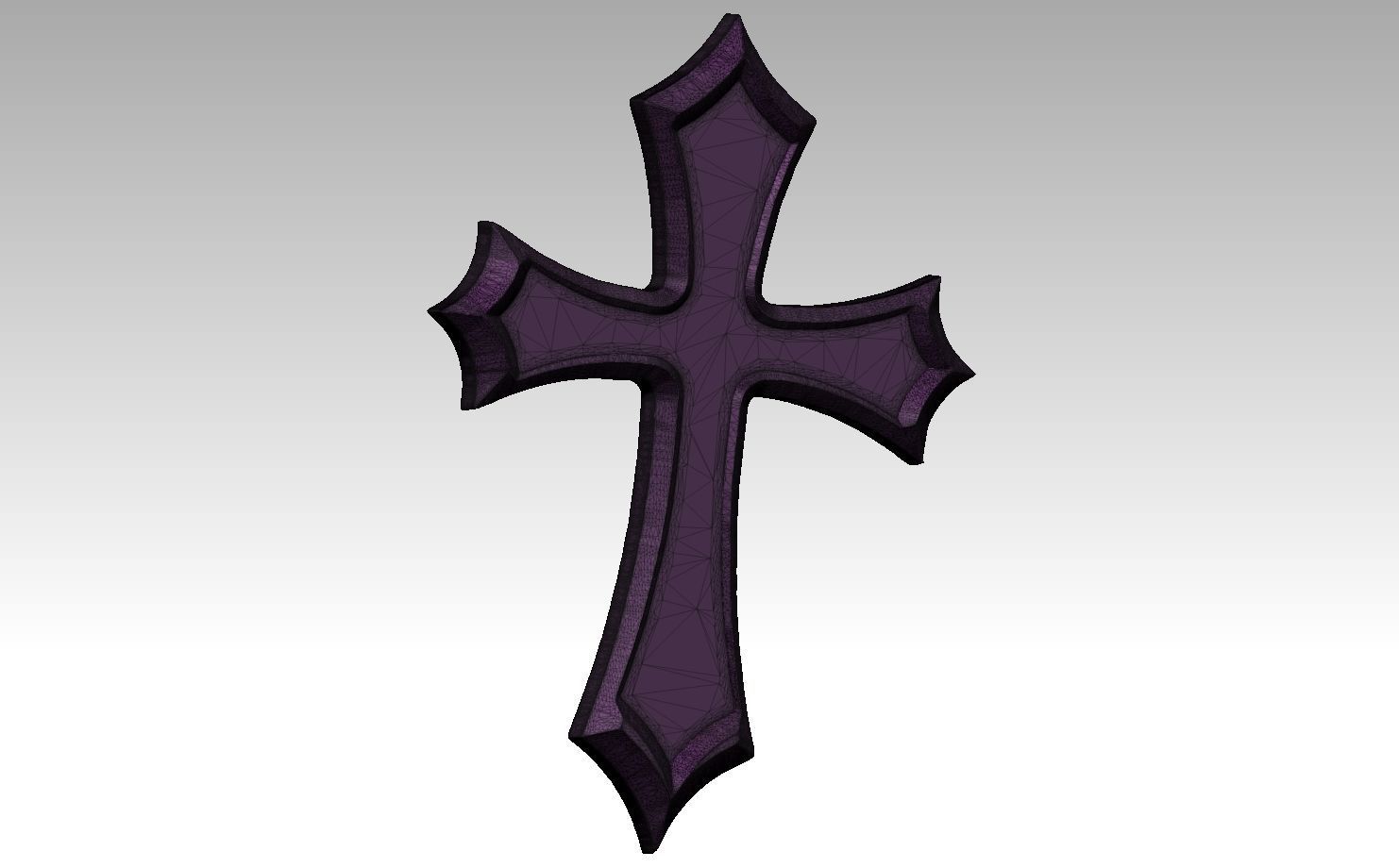 printable Cross  3D print model_4