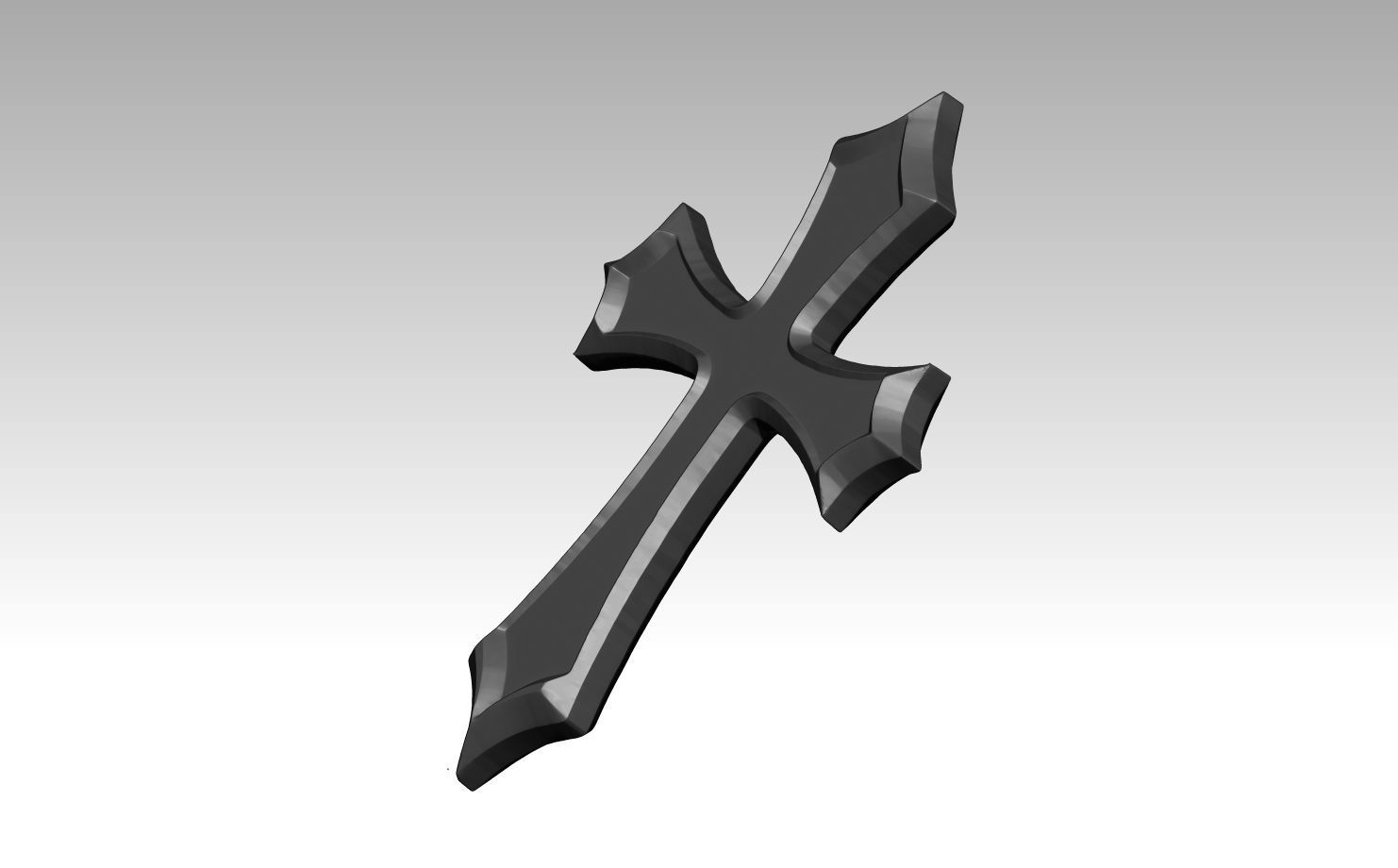 printable Cross  3D print model_2