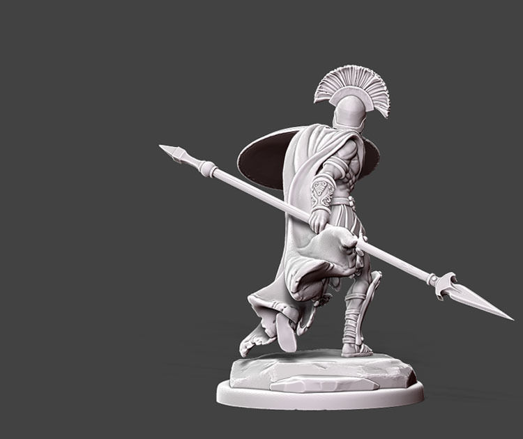 spartan vanguard II - 35mm scale 3D print model_2