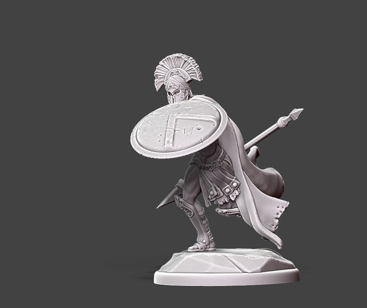 spartan vanguard II - 35mm scale 3D print model_4