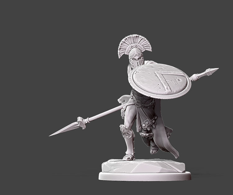 spartan vanguard II - 35mm scale 3D print model_5