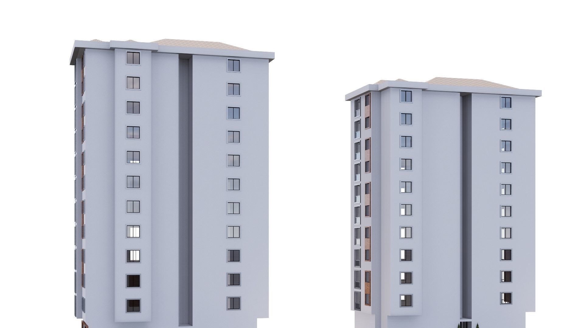 HOUSE 15 Low-poly 3D model_10