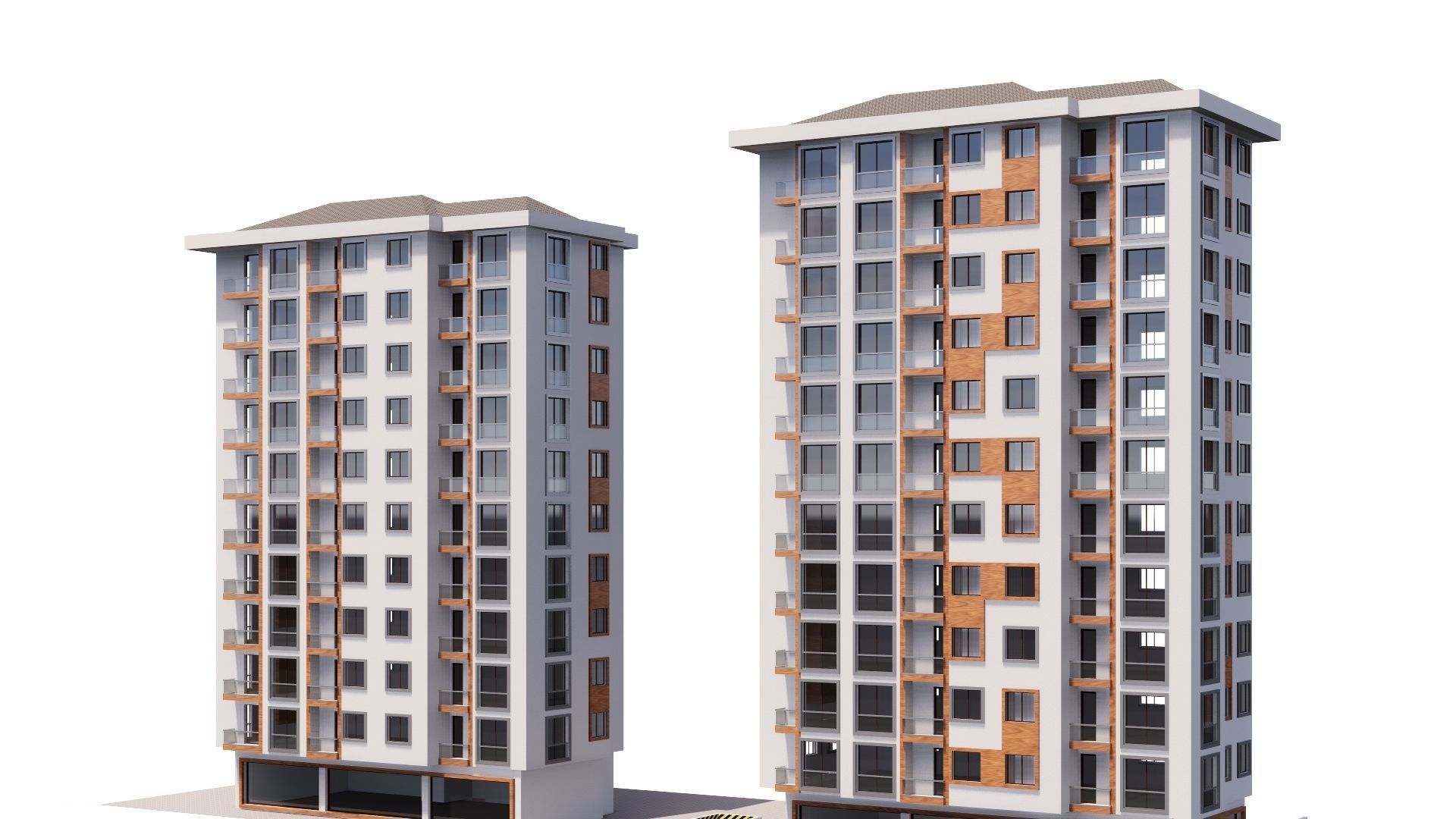 HOUSE 15 Low-poly 3D model_35