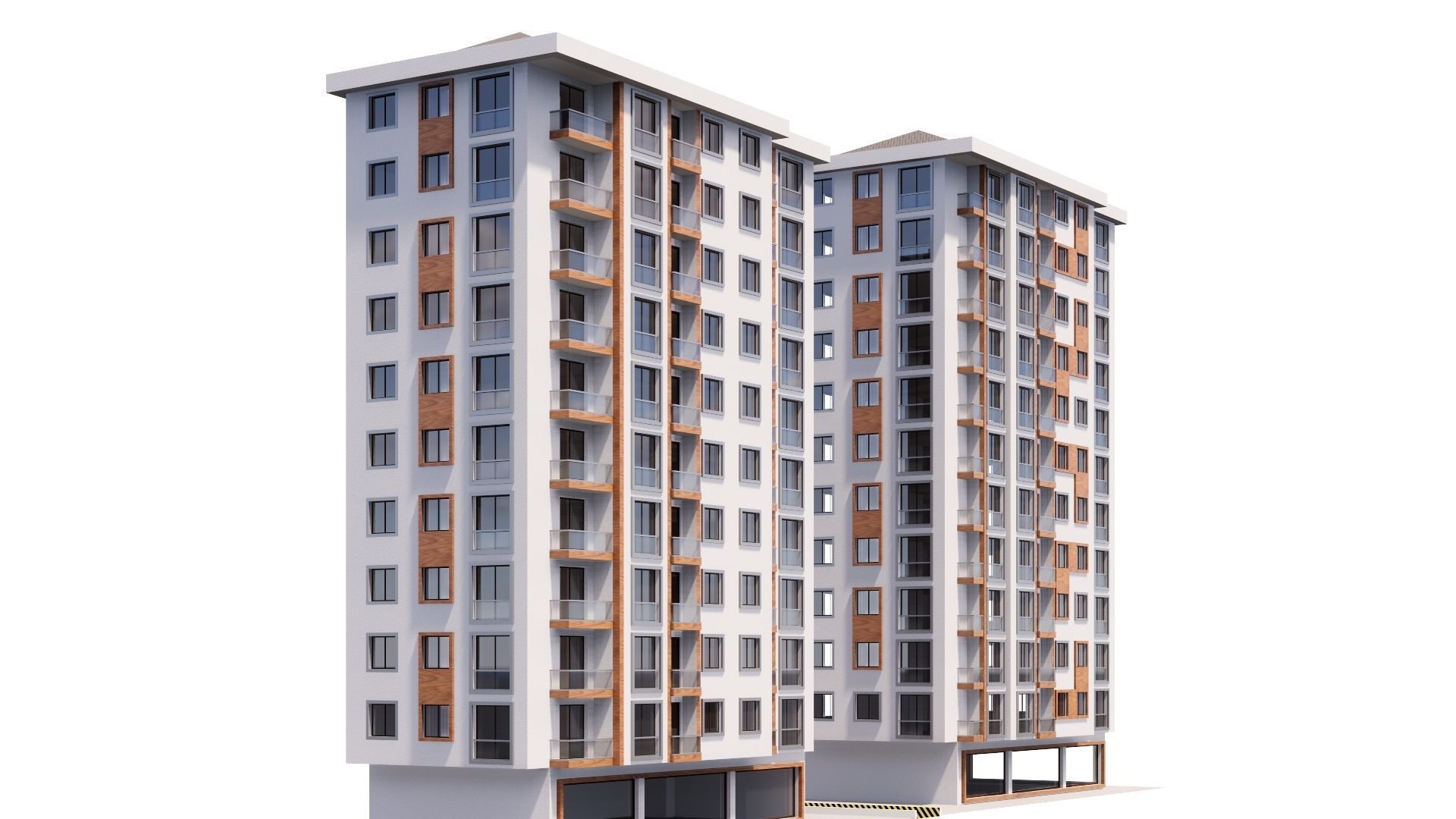 HOUSE 15 Low-poly 3D model_8