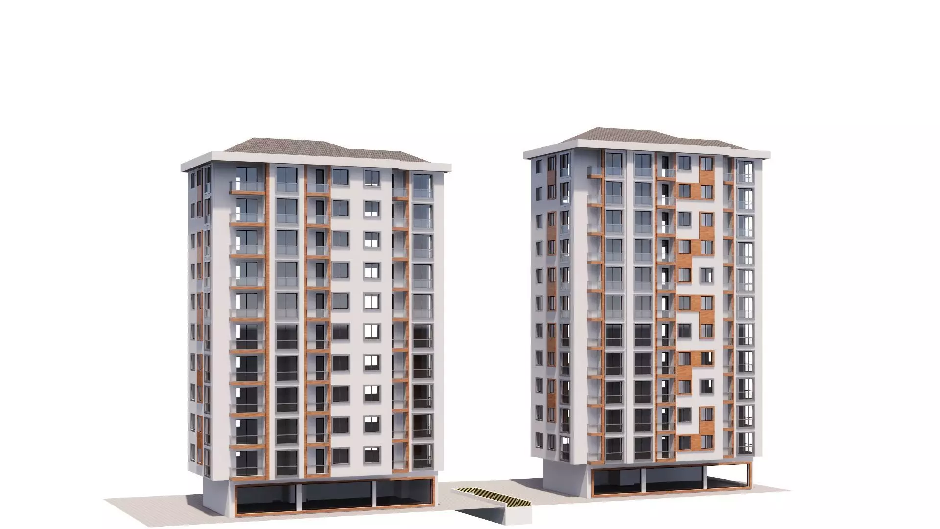 HOUSE 15 Low-poly 3D model_0