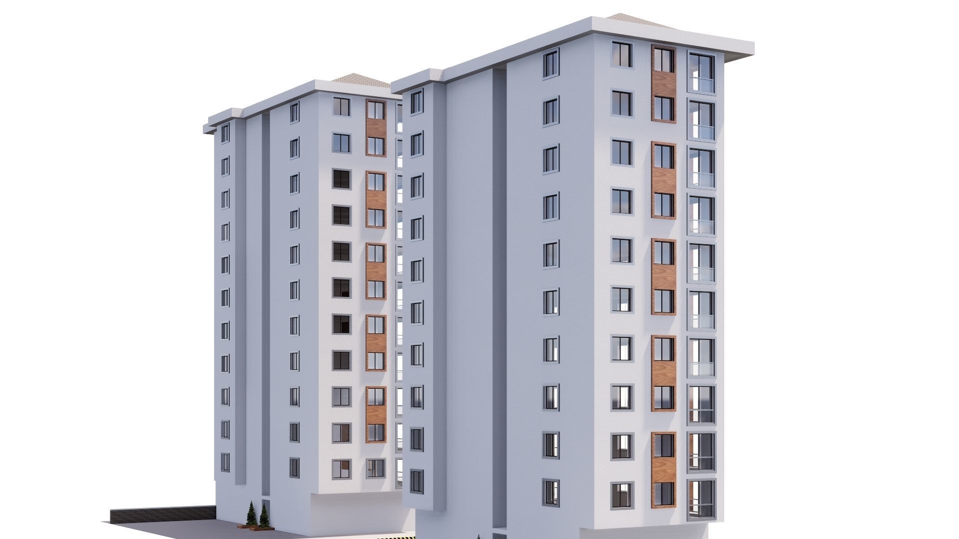 HOUSE 15 Low-poly 3D model_19