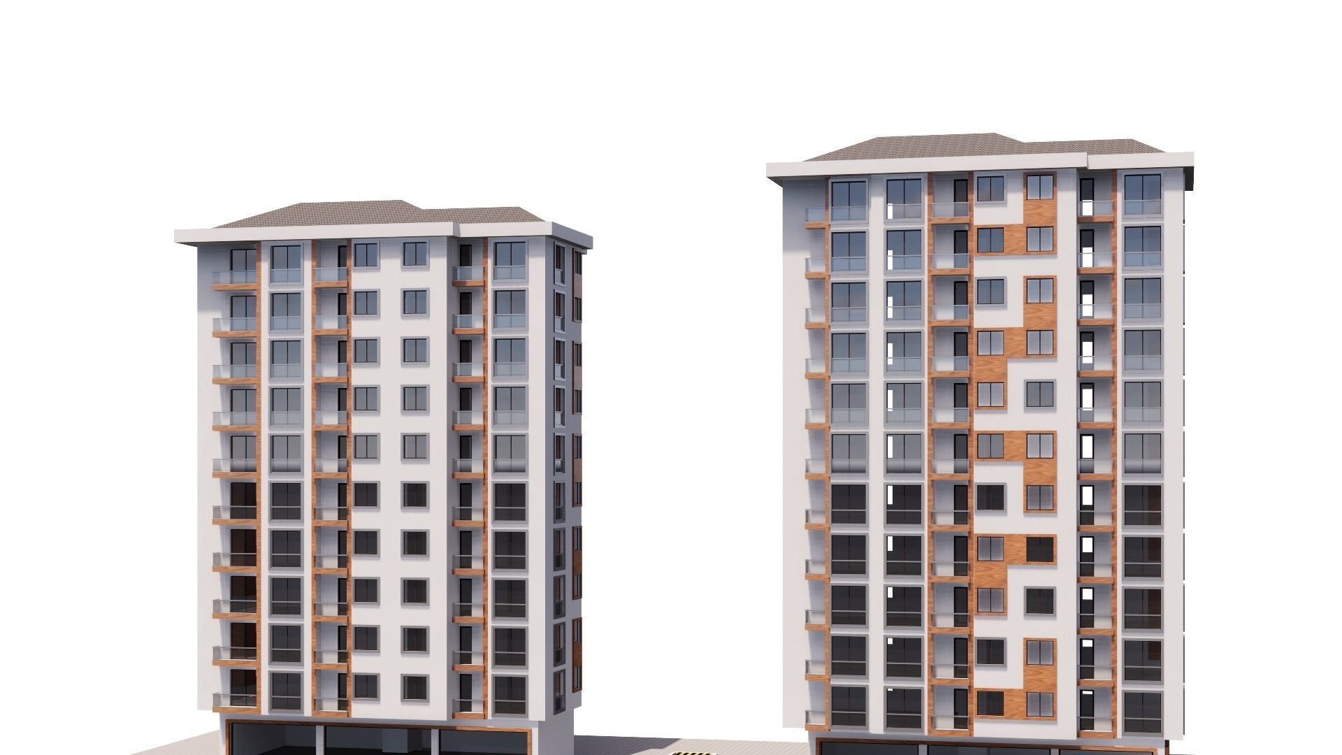 HOUSE 15 Low-poly 3D model_34