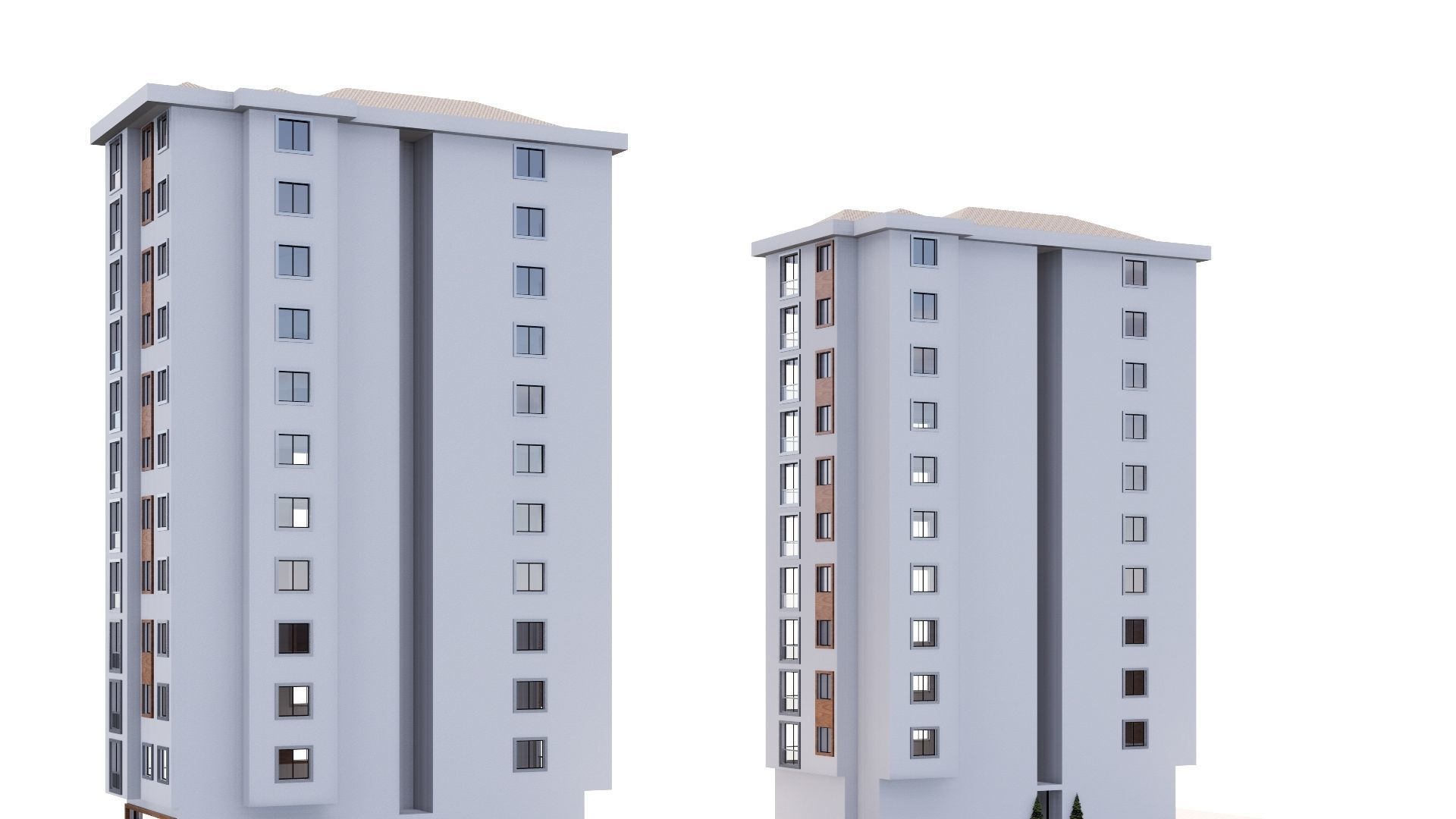 HOUSE 15 Low-poly 3D model_9