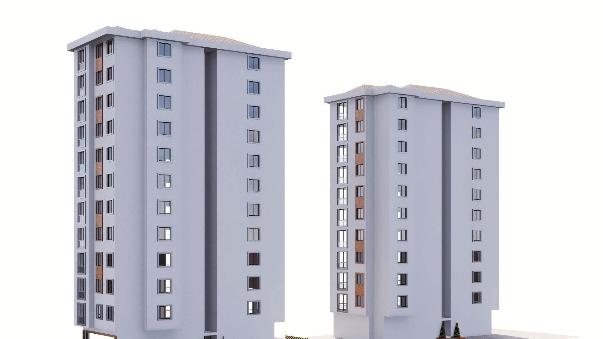 HOUSE 15 Low-poly 3D model_5