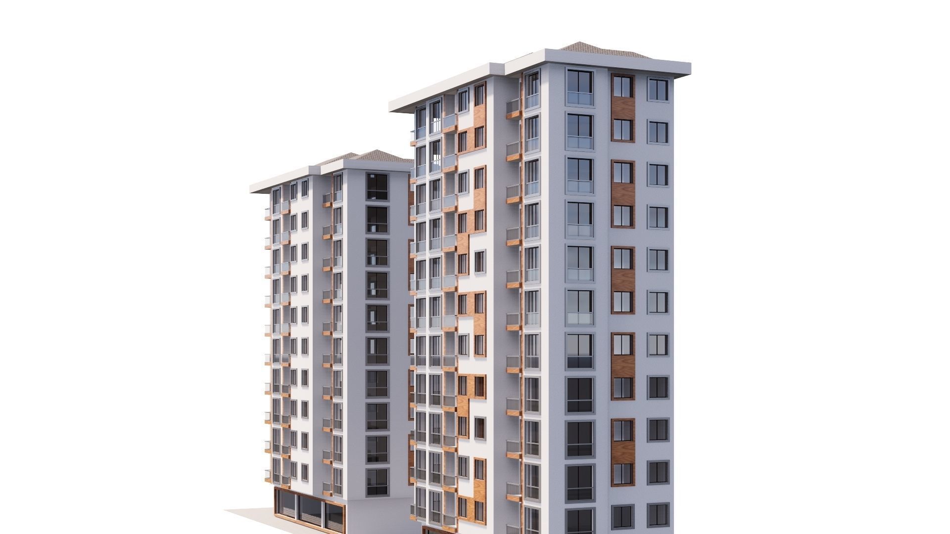 HOUSE 15 Low-poly 3D model_39