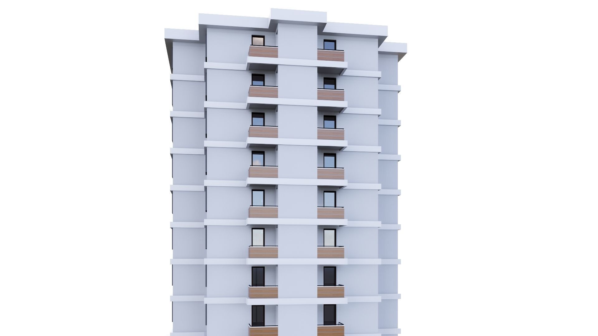 HOUSE 16 Low-poly 3D model_12