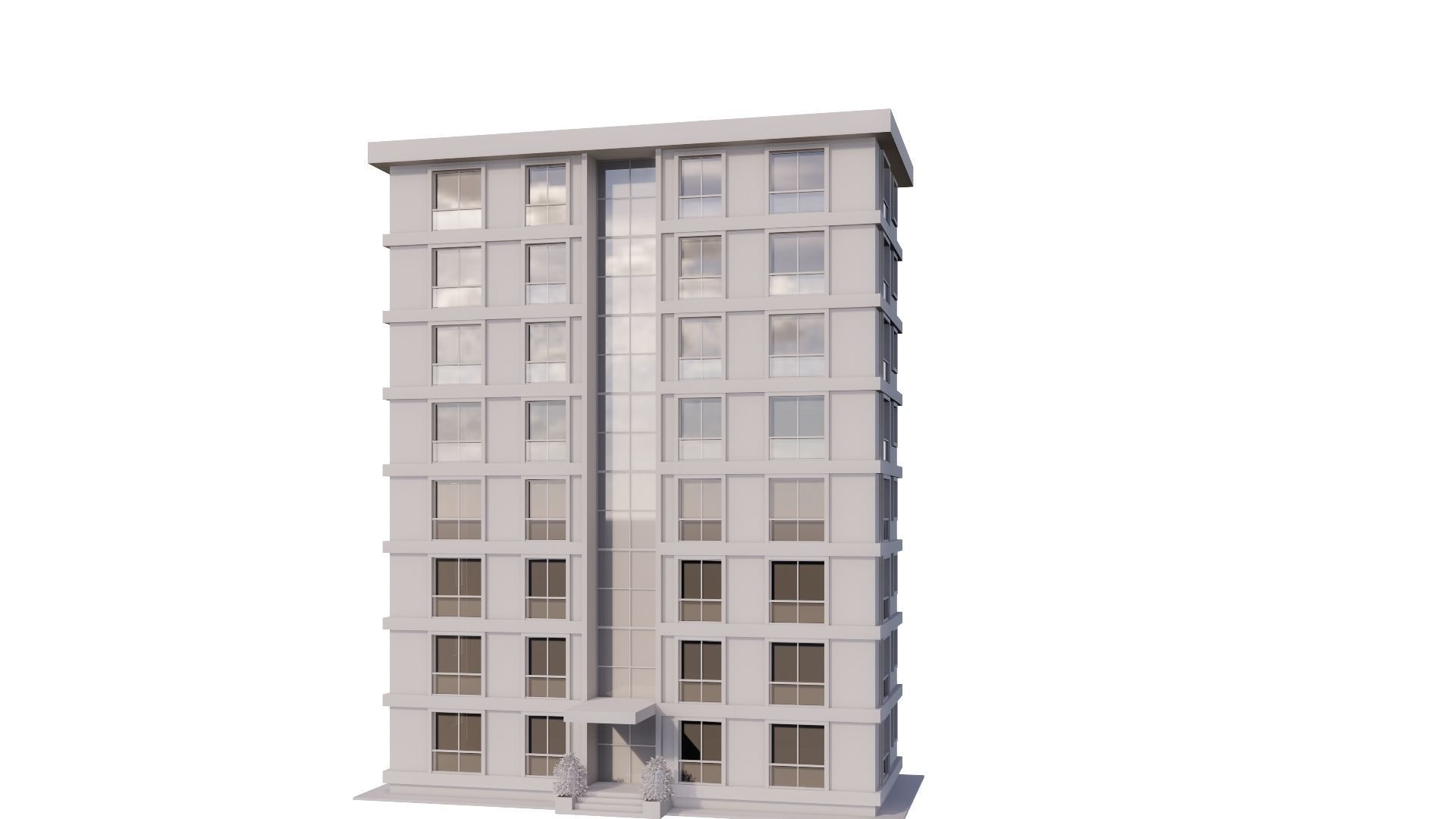 HOUSE 16 Low-poly 3D model_31