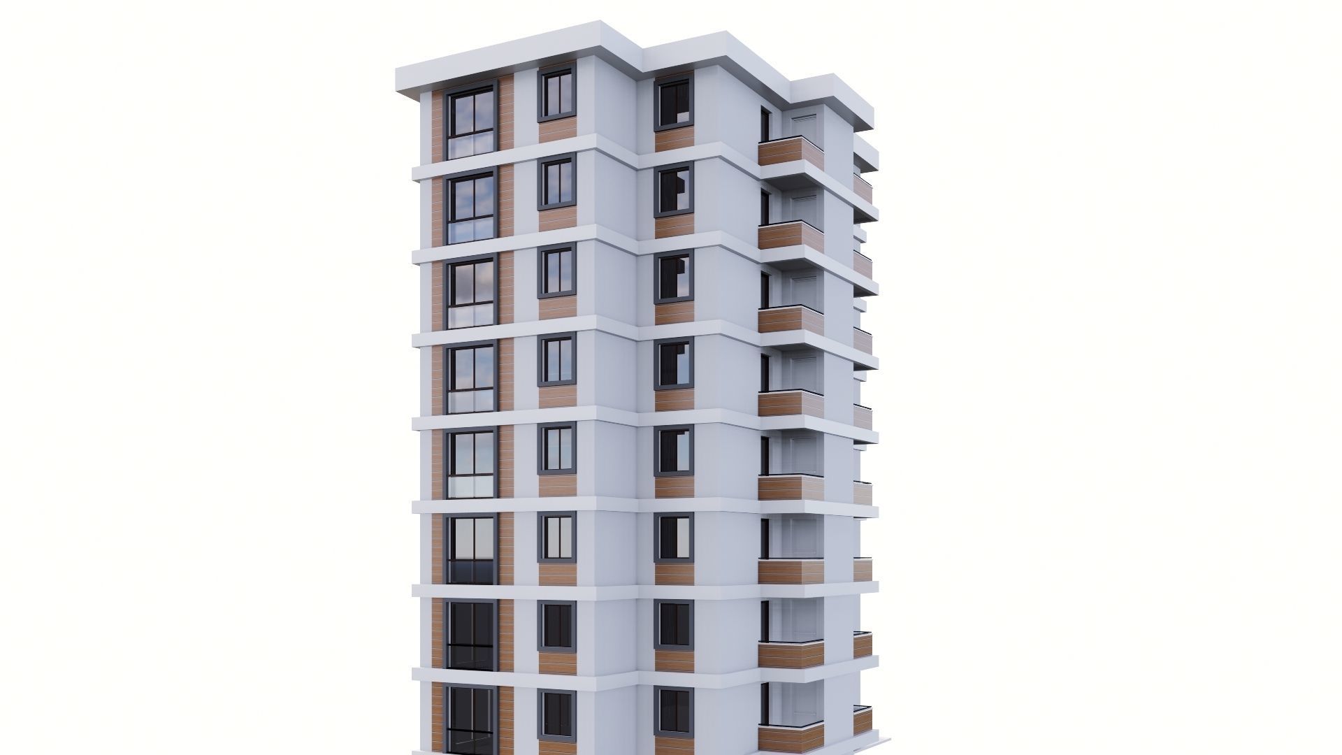 HOUSE 16 Low-poly 3D model_20