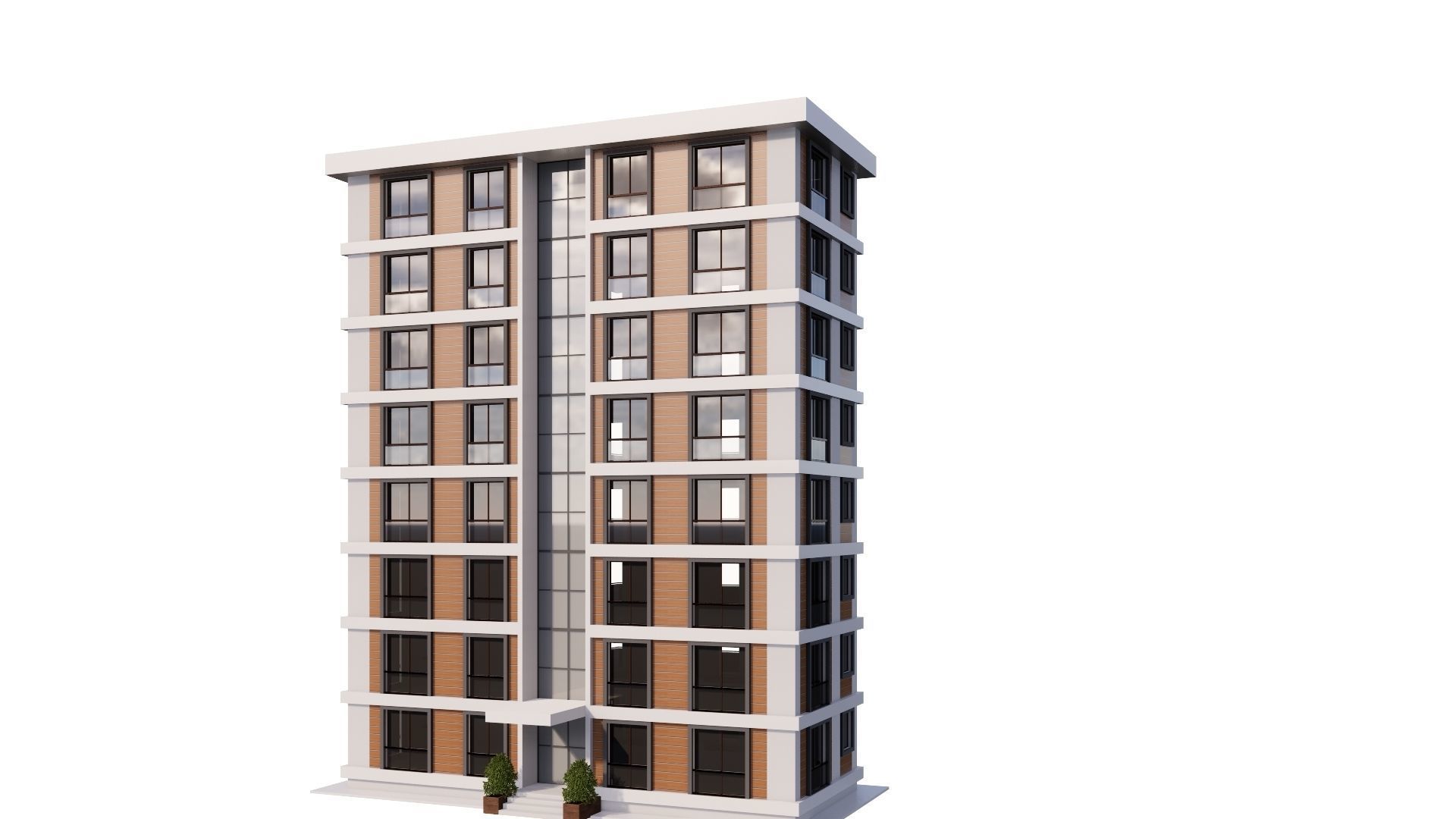 HOUSE 16 Low-poly 3D model_37