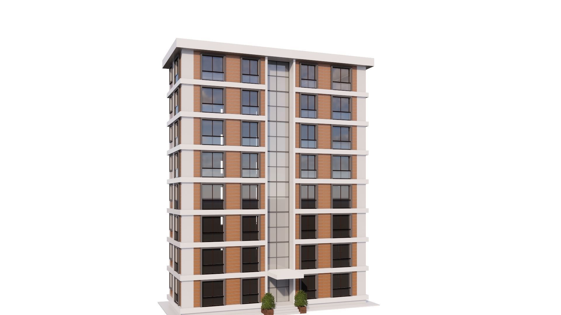 HOUSE 16 Low-poly 3D model_34