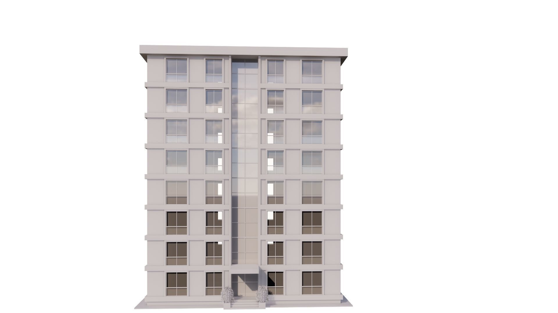 HOUSE 16 Low-poly 3D model_23