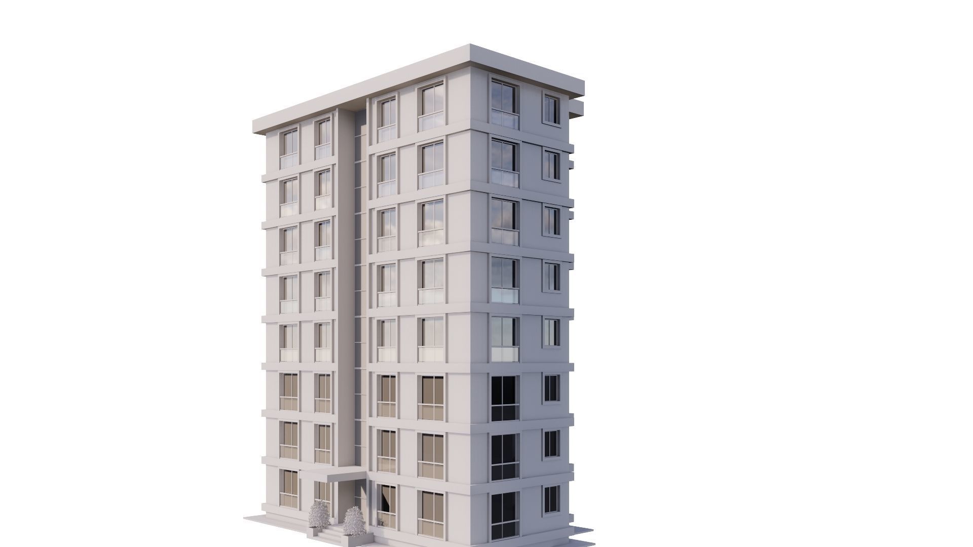 HOUSE 16 Low-poly 3D model_29