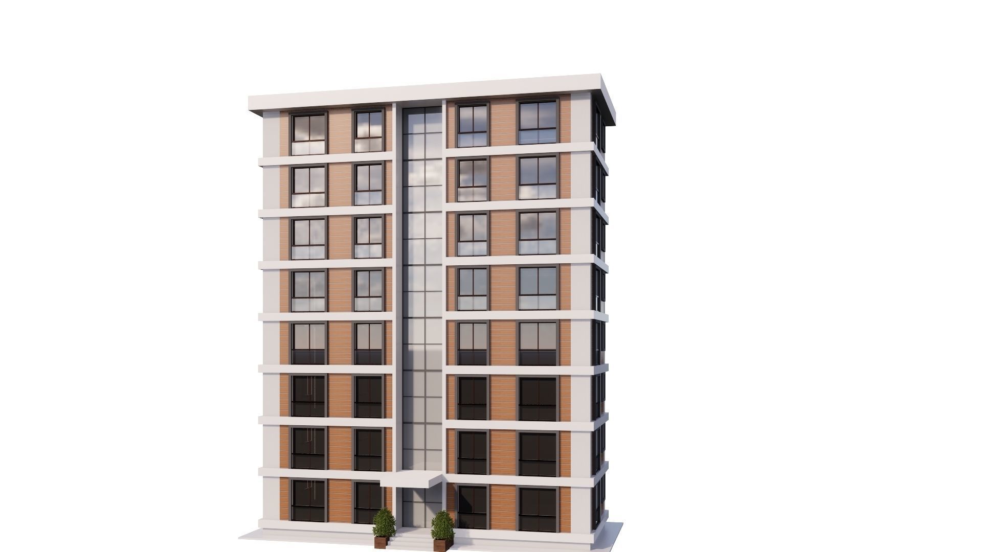 HOUSE 16 Low-poly 3D model_38