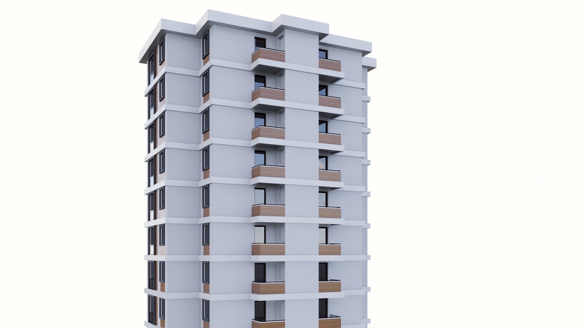 HOUSE 16 Low-poly 3D model_21