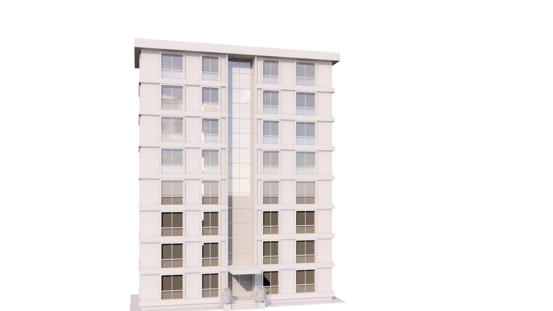 HOUSE 16 Low-poly 3D model_30