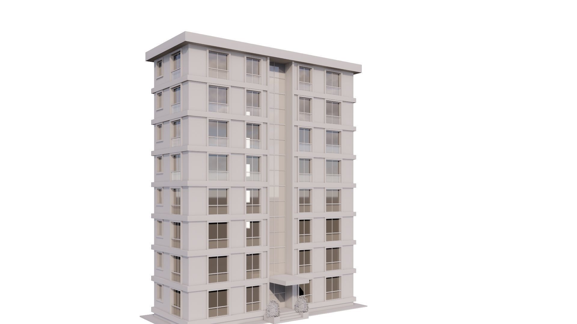 HOUSE 16 Low-poly 3D model_22