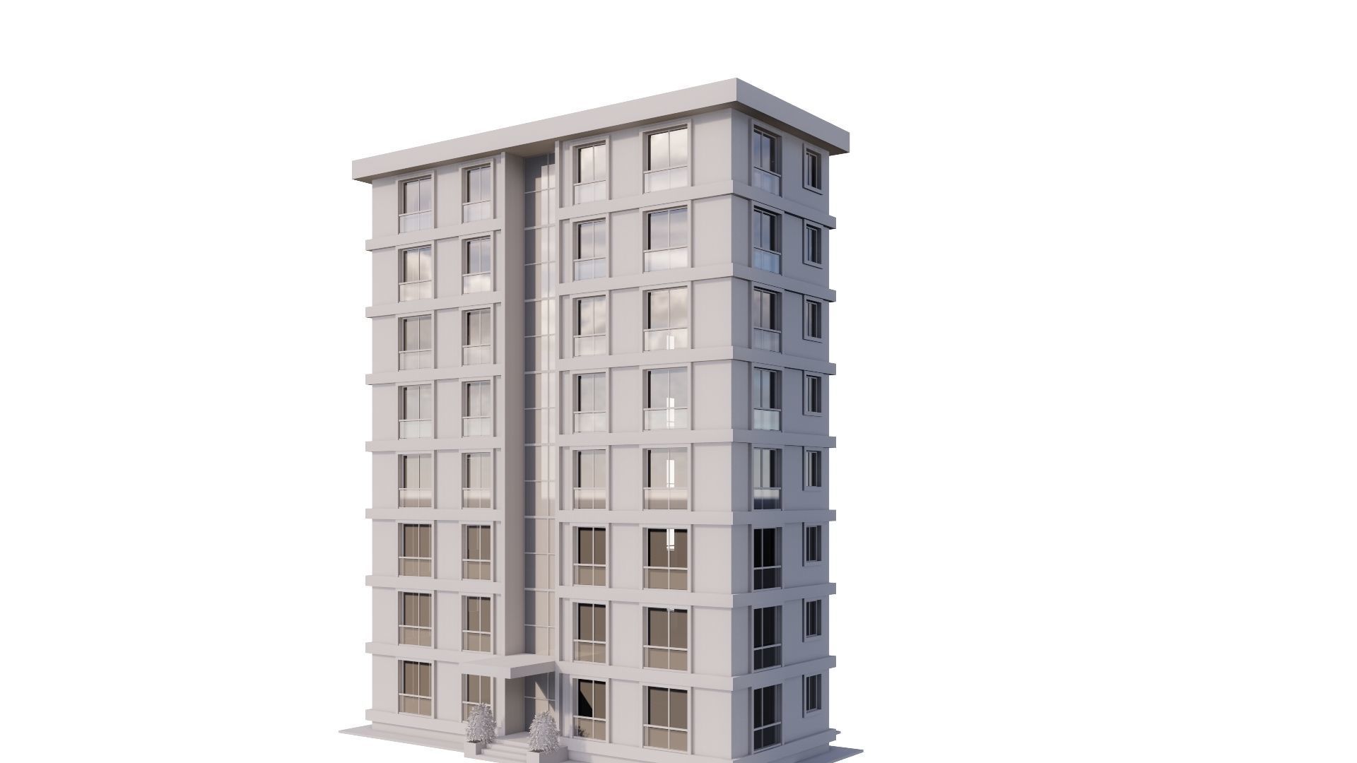 HOUSE 16 Low-poly 3D model_26