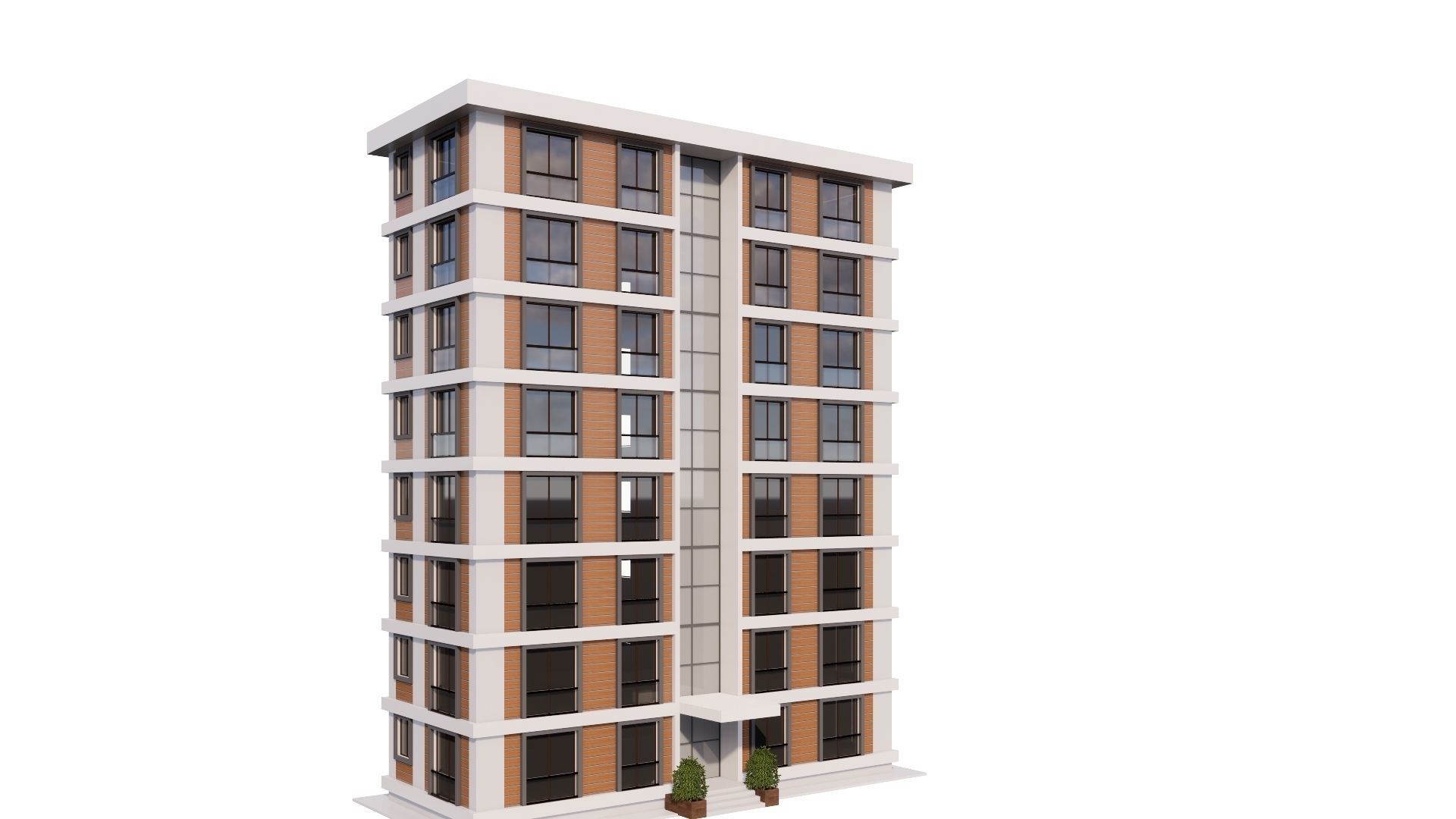 HOUSE 16 Low-poly 3D model_35