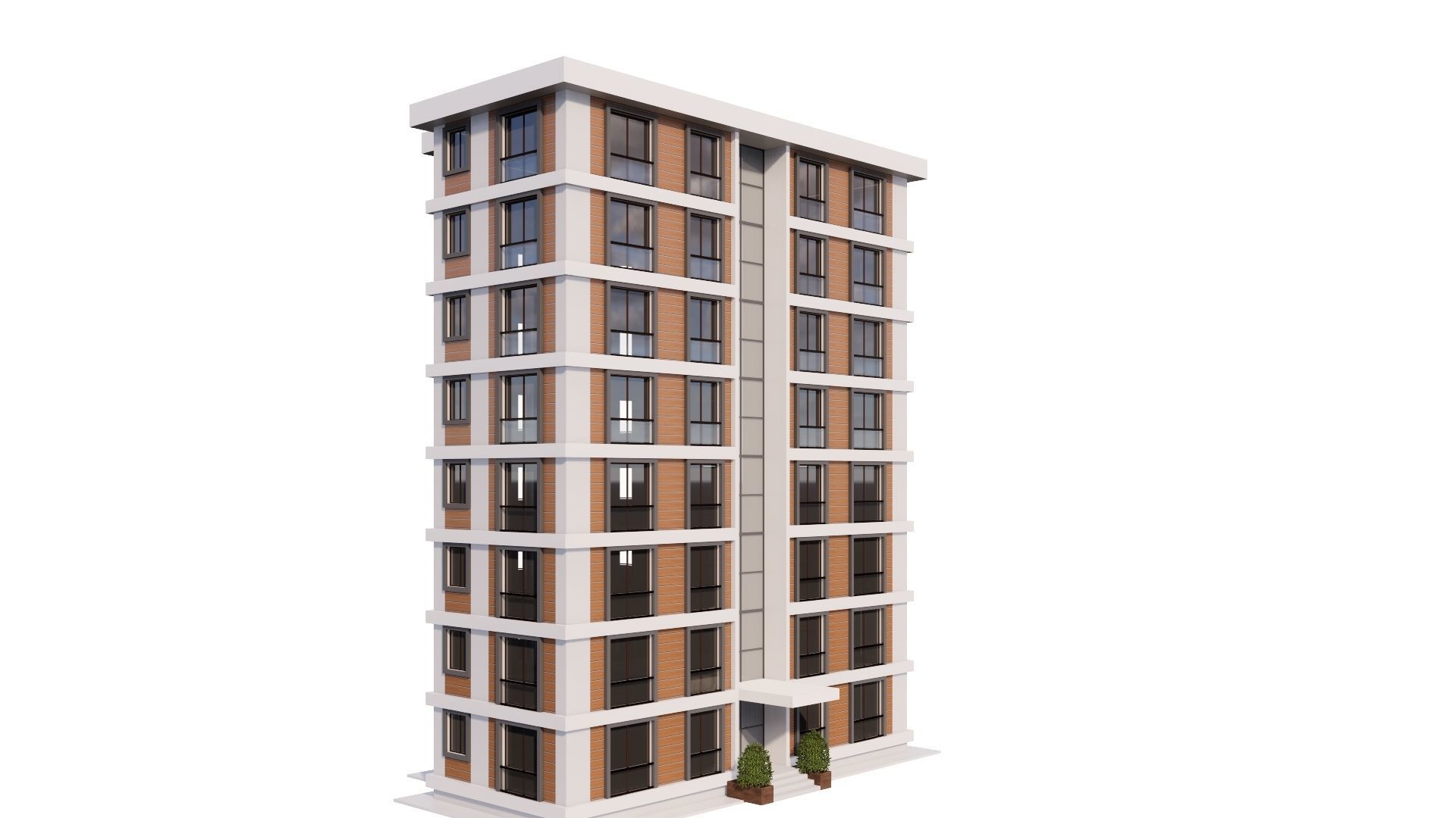 HOUSE 16 Low-poly 3D model_32