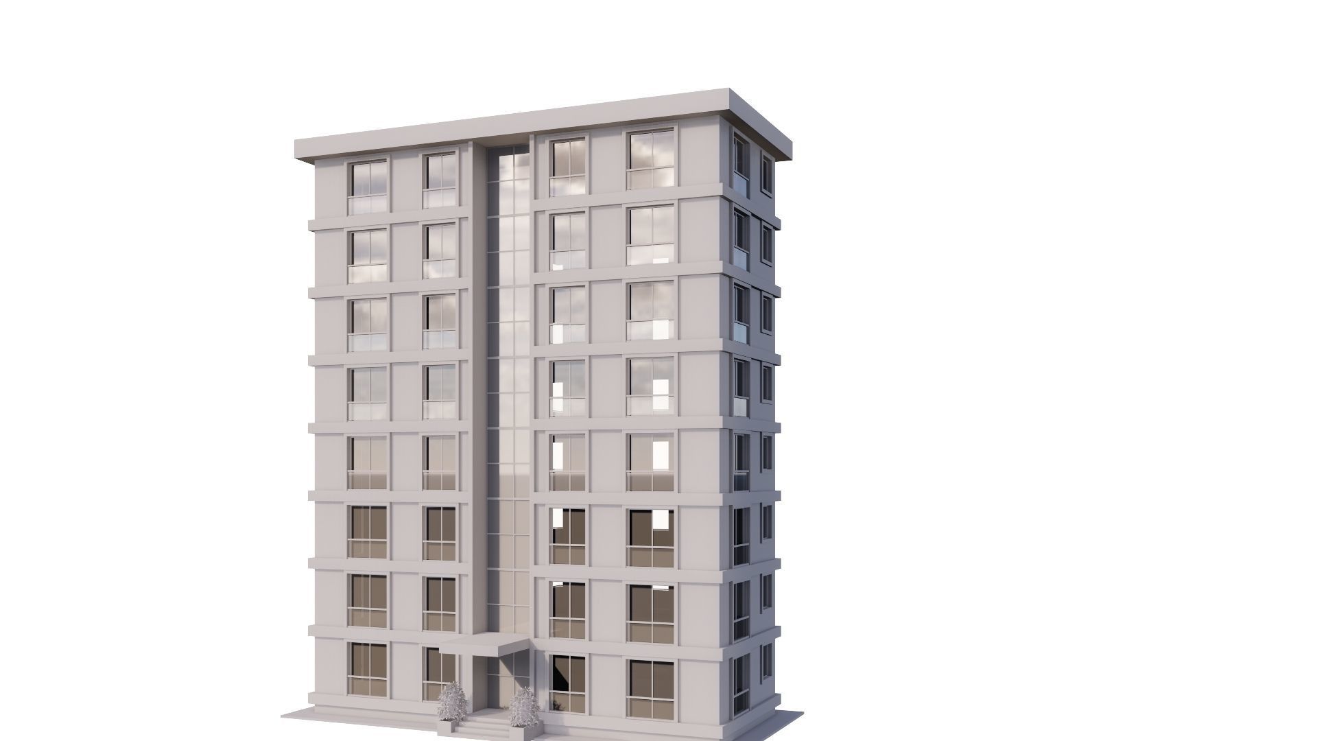 HOUSE 16 Low-poly 3D model_25