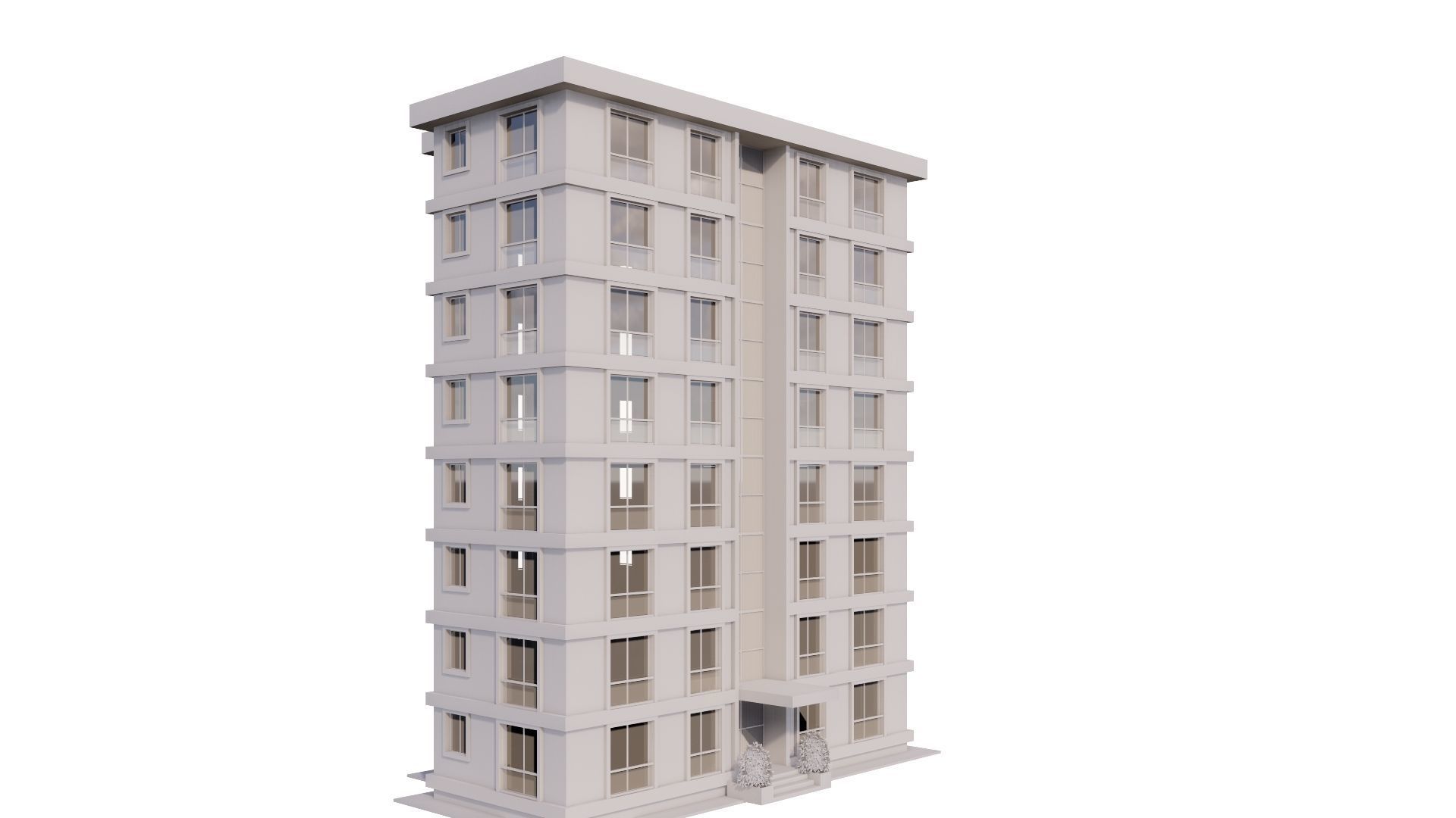 HOUSE 16 Low-poly 3D model_19