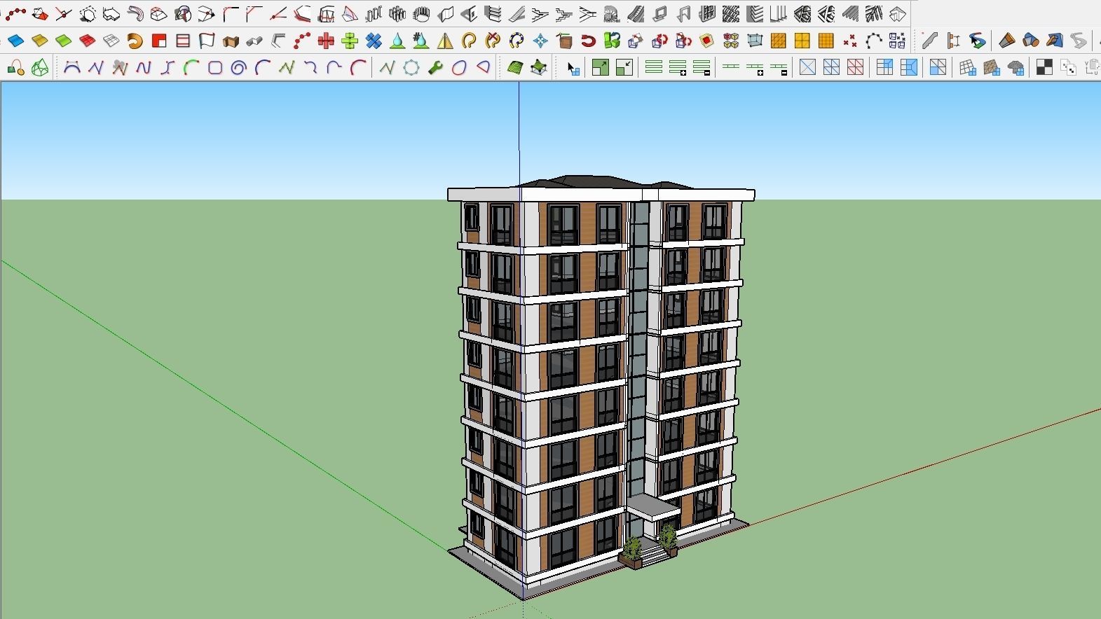 HOUSE 16 Low-poly 3D model_3