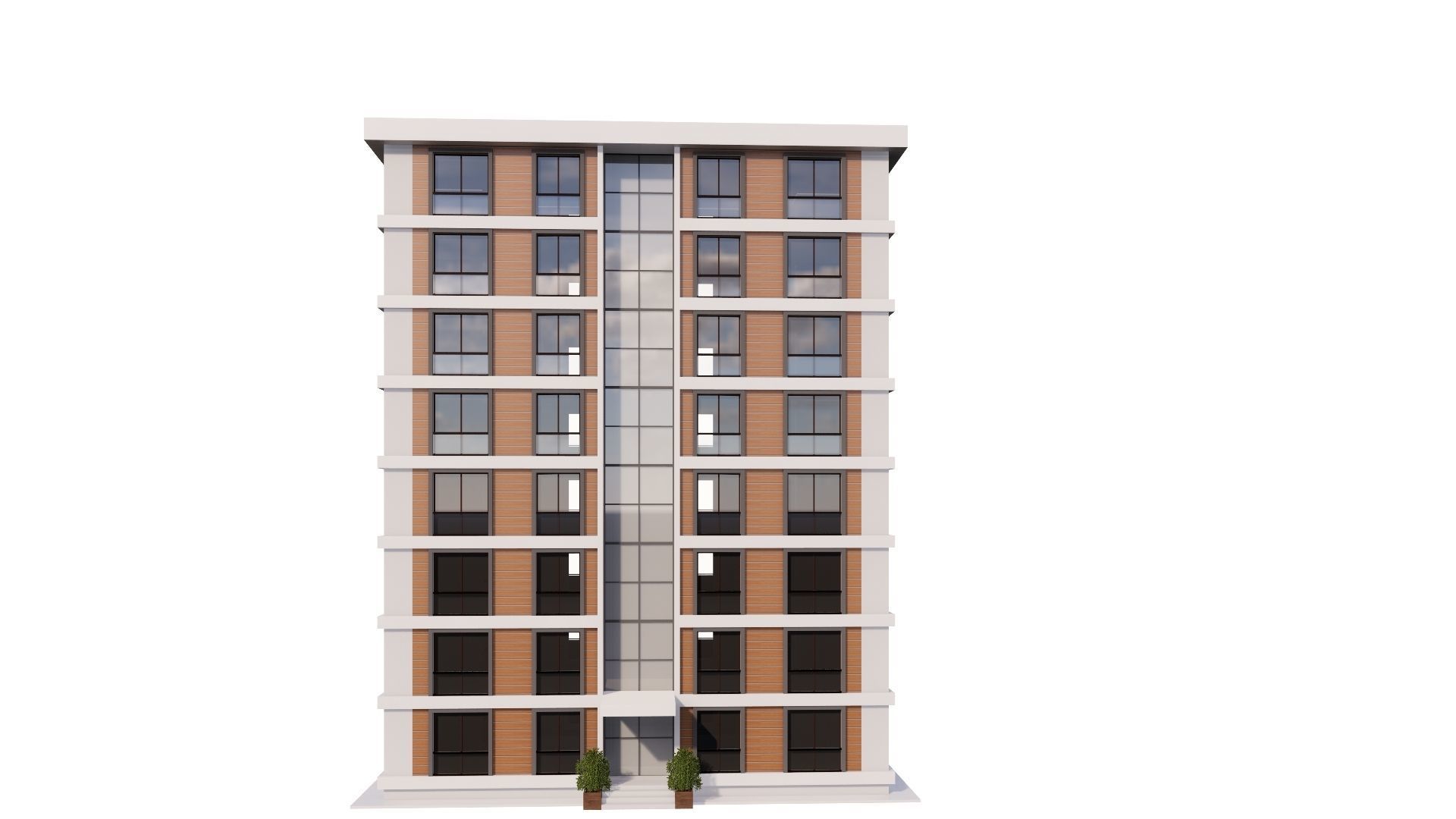 HOUSE 16 Low-poly 3D model_36