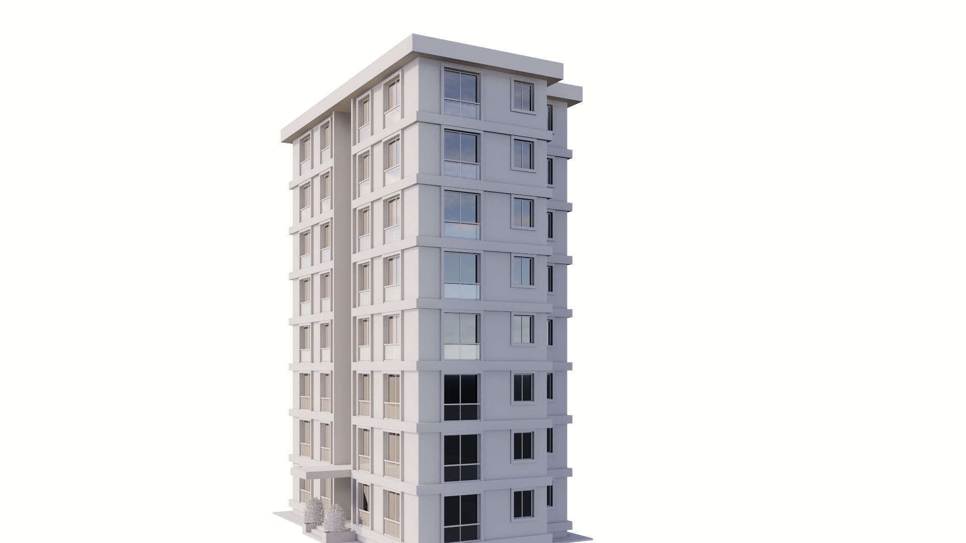 HOUSE 16 Low-poly 3D model_33