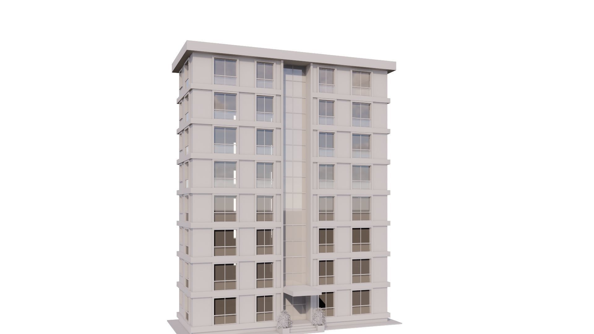 HOUSE 16 Low-poly 3D model_24