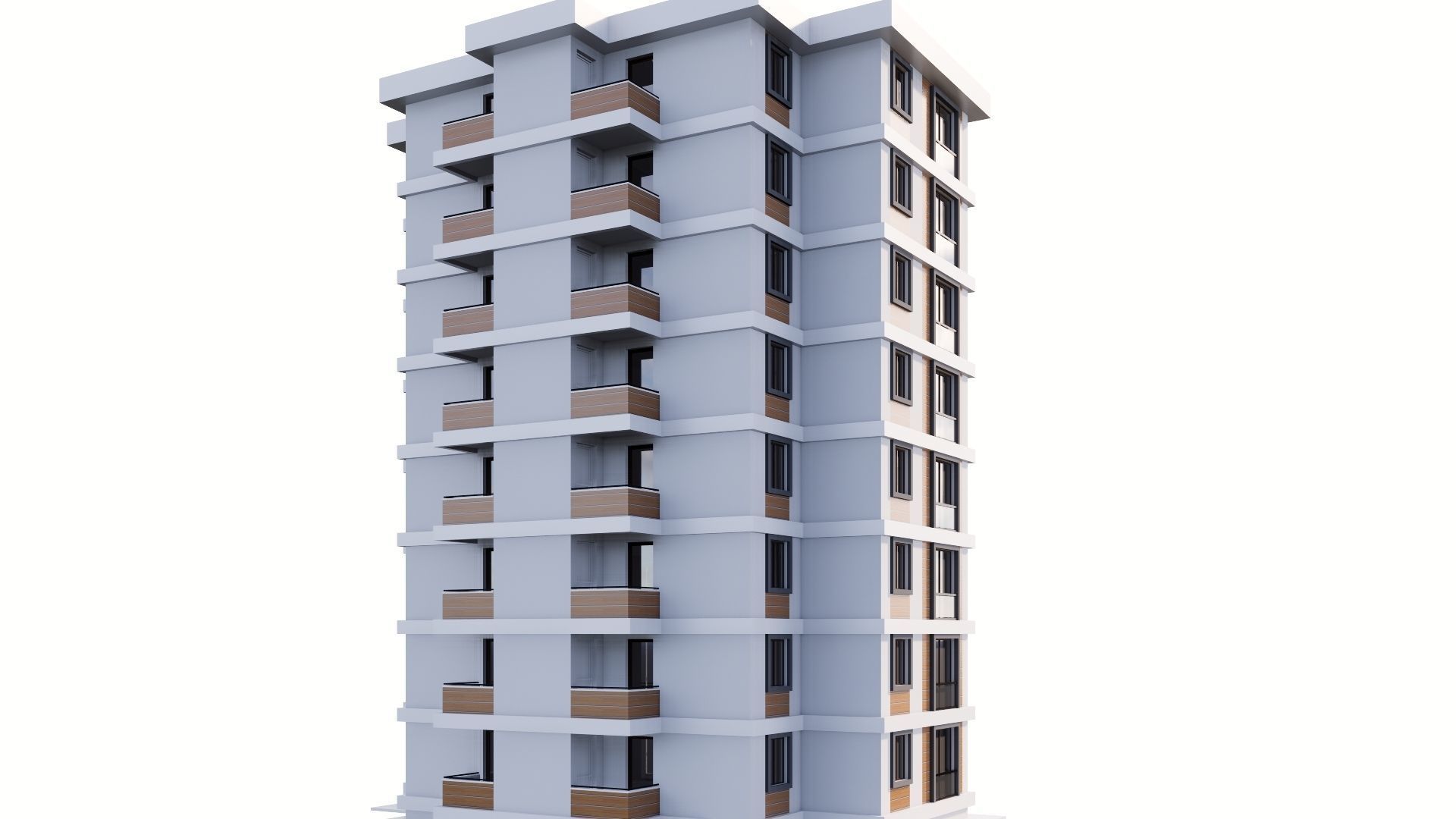 HOUSE 16 Low-poly 3D model_18