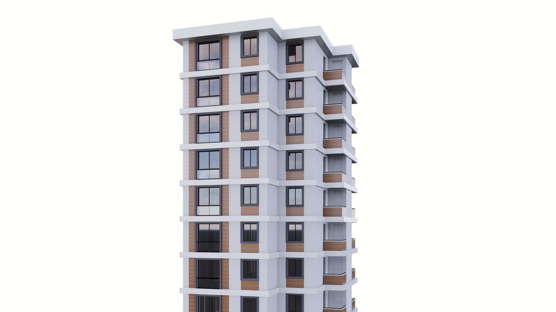 HOUSE 16 Low-poly 3D model_14