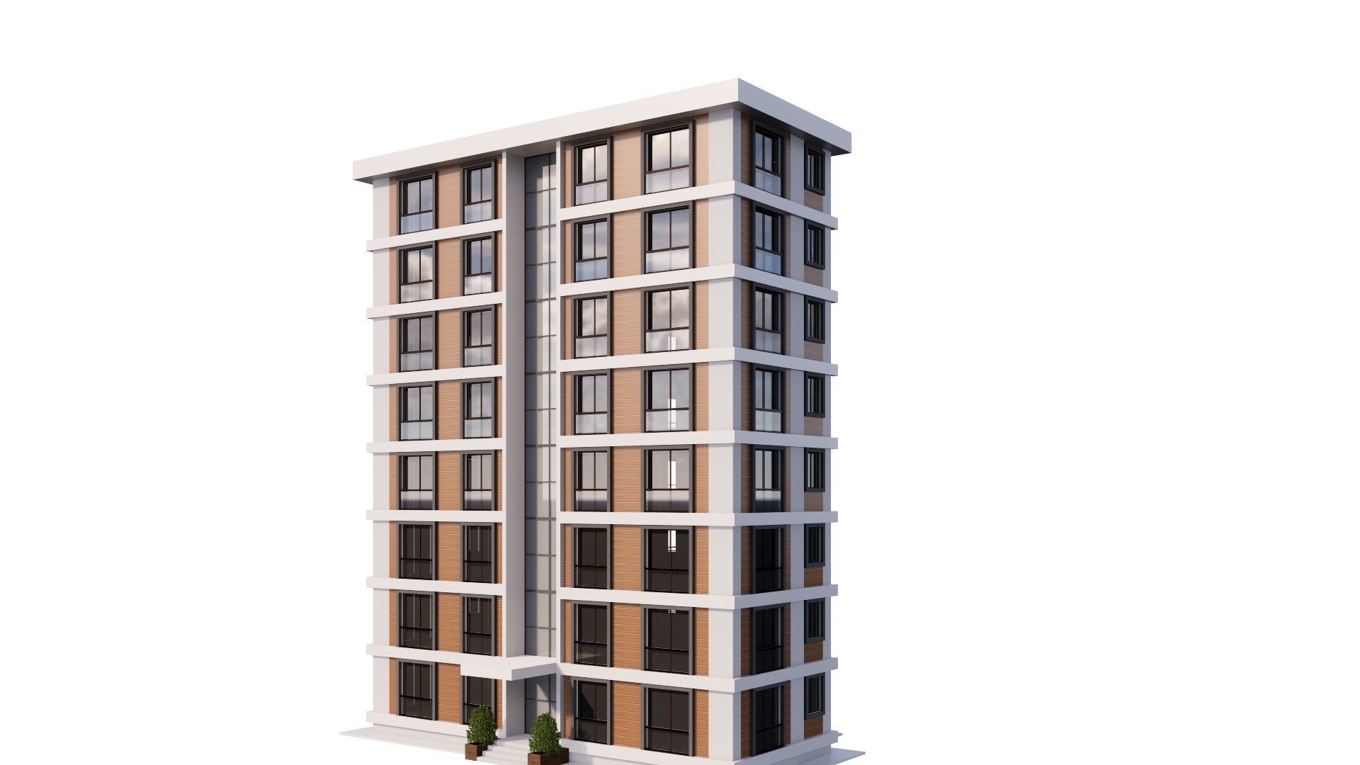 HOUSE 16 Low-poly 3D model_13