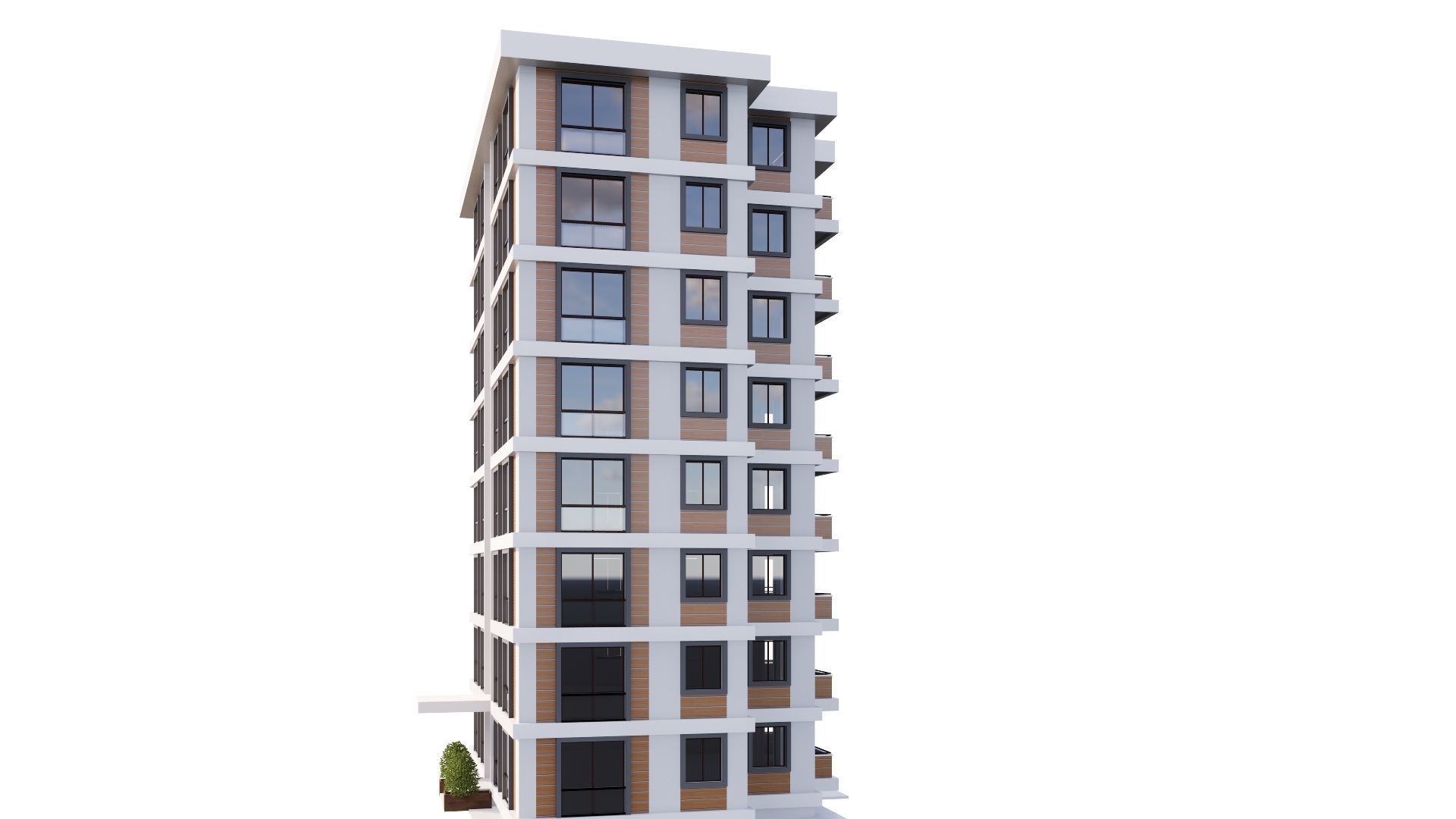 HOUSE 16 Low-poly 3D model_43