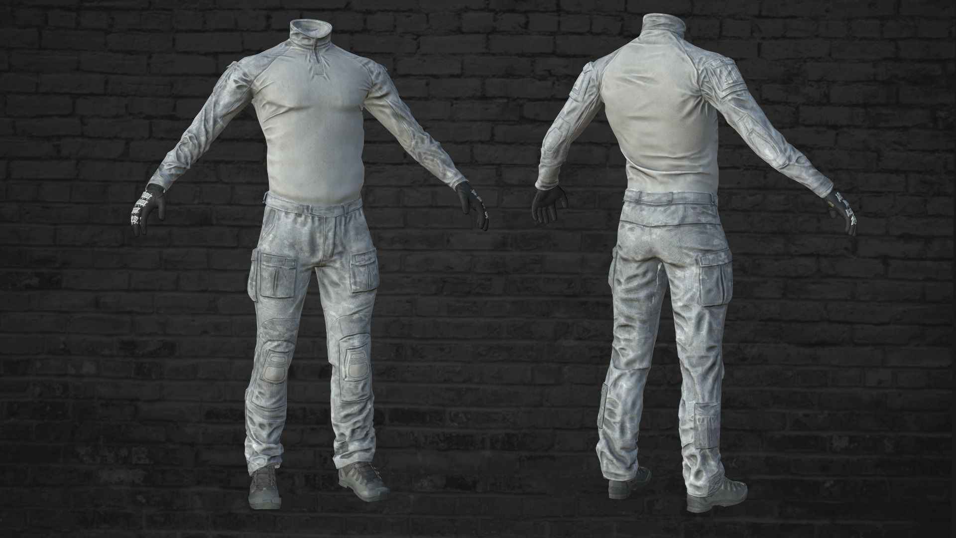 MILITARY Game Ready Crye G3 Uniform Clone Low-poly 3D model_8